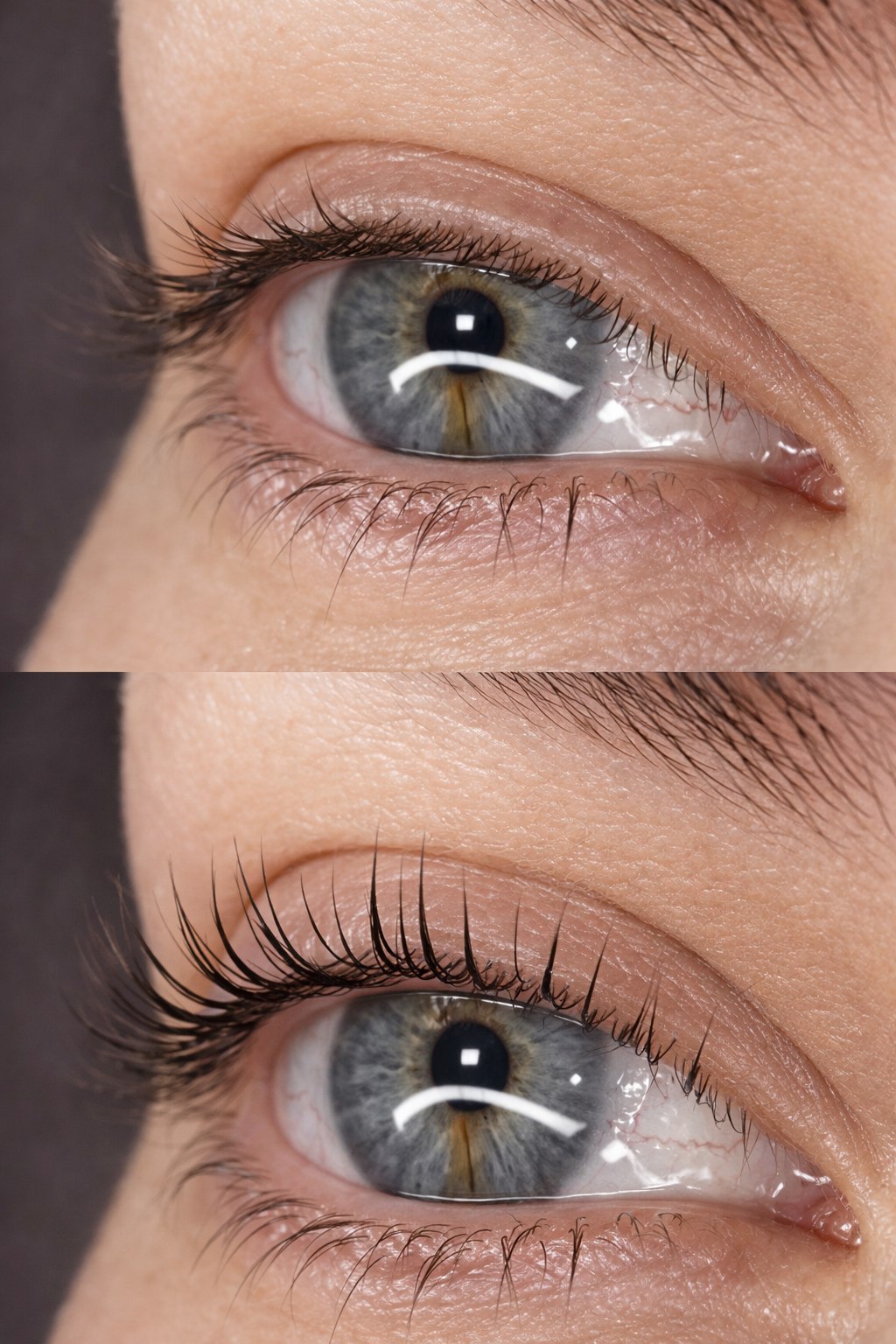 Ламинирование ресниц — пример 1